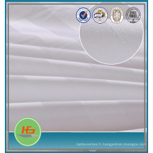 Sateen Stripe White 50 poly 50 tissu de coton pour la feuille